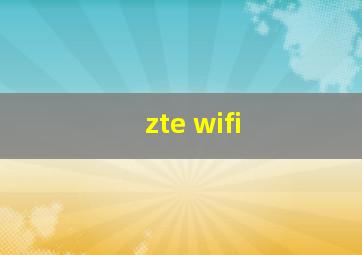 zte wifi